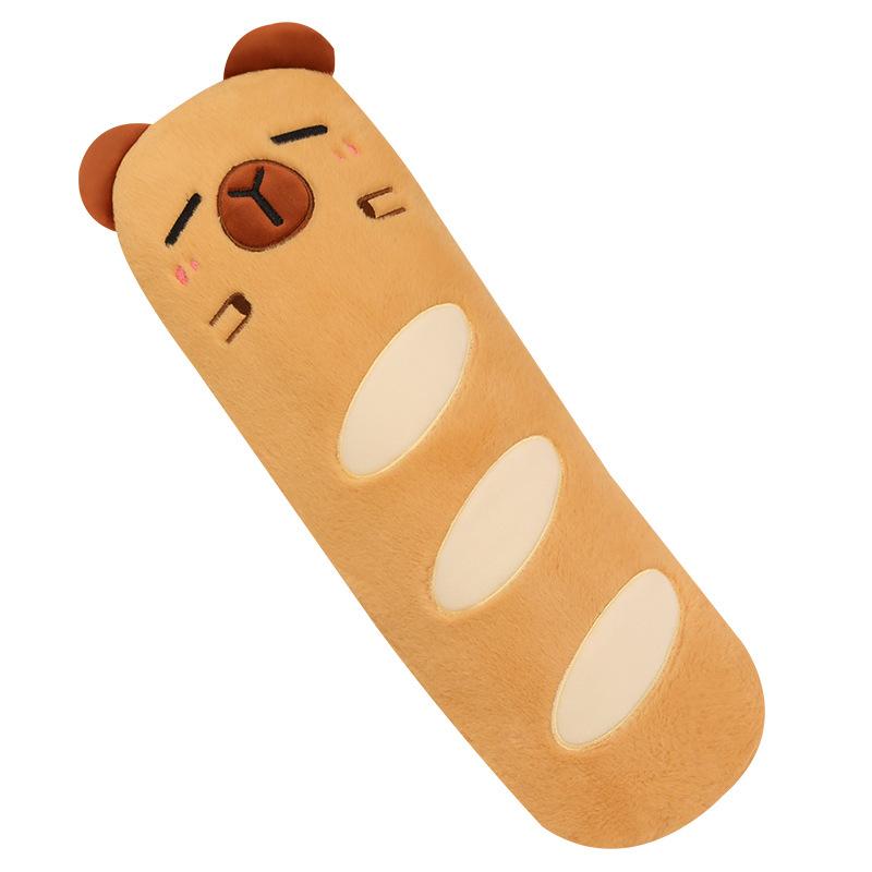 Creative Capybara Baguette Pillow Plush Toy Doll Kapibara Doll Home Pillow Muppet Doll