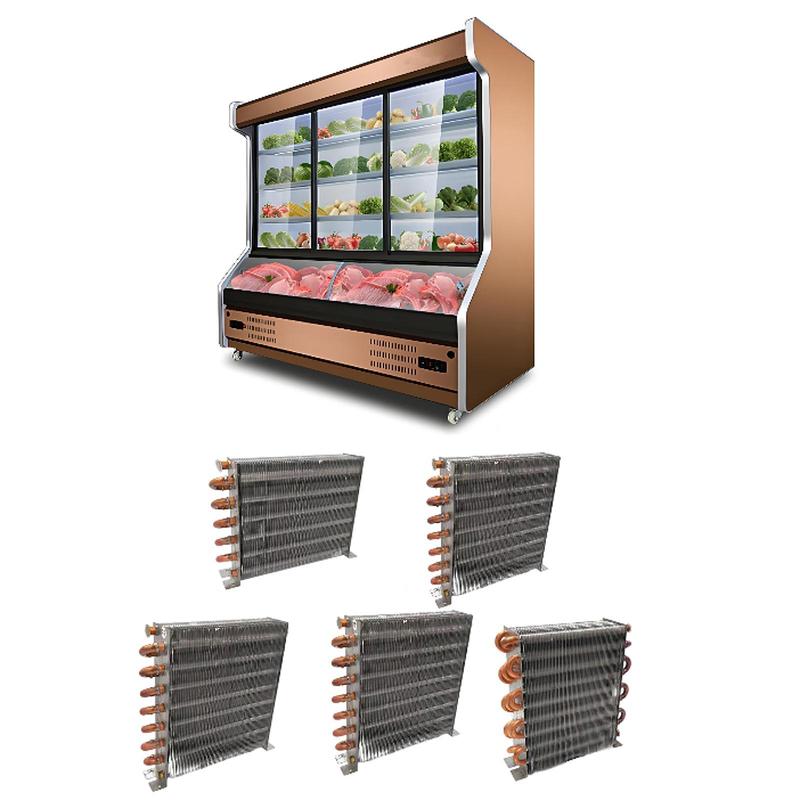 

Refrigerator Condenser Air Cooled Radiator Compressors Compact Equipment DIY Easy to Install Shellless Freezer Condenser 250x210mm