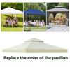 Telo di ricambio per gazebo 3x3m Impermeabile Con sfiato Telo di ricambio per esterno per patio esterno Cortile Giardino Ponte