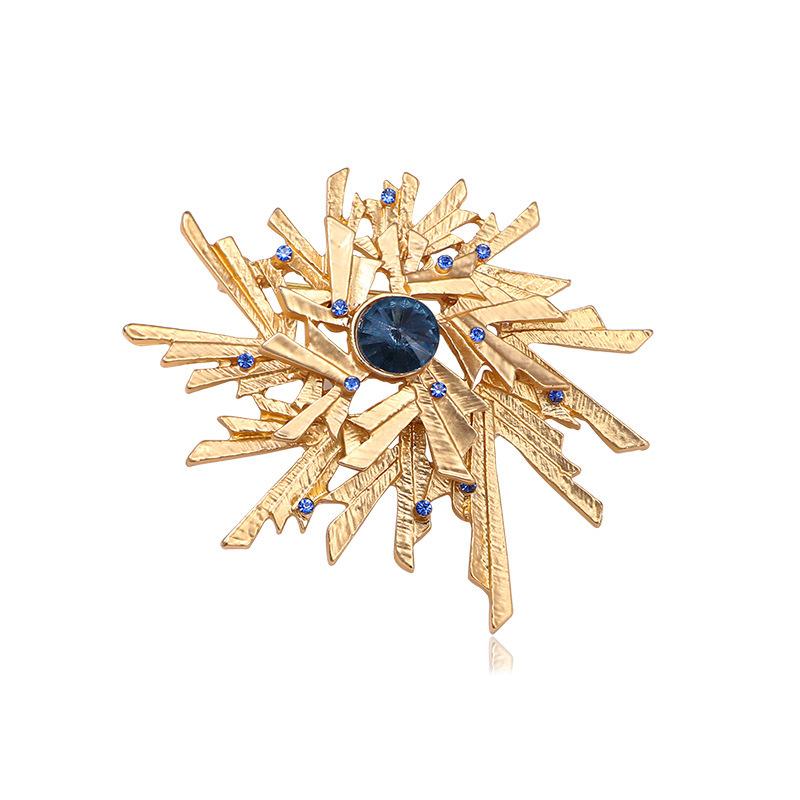 

Винтажная брошь в виде снежинки, роскошная булавка для рубашки, мужской и женский блейзер, куртка, пальто, аксессуар