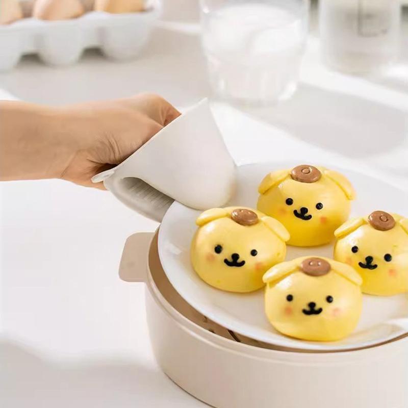 Thickened Silicone Heat Resistant Gloves Non Slip Oven Mitts Microwave Safe Kitchen Gloves For Baking Cooking