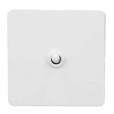 Wall Toggle Switch Mount Single Open Rocker Dual Control AC250V Square Edge Metal Stainless Steel