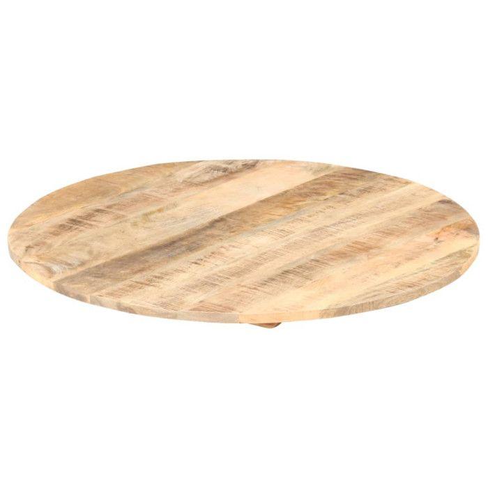 Tabletop Solid Mango Wood Round 15-16 Mm 70 Cm