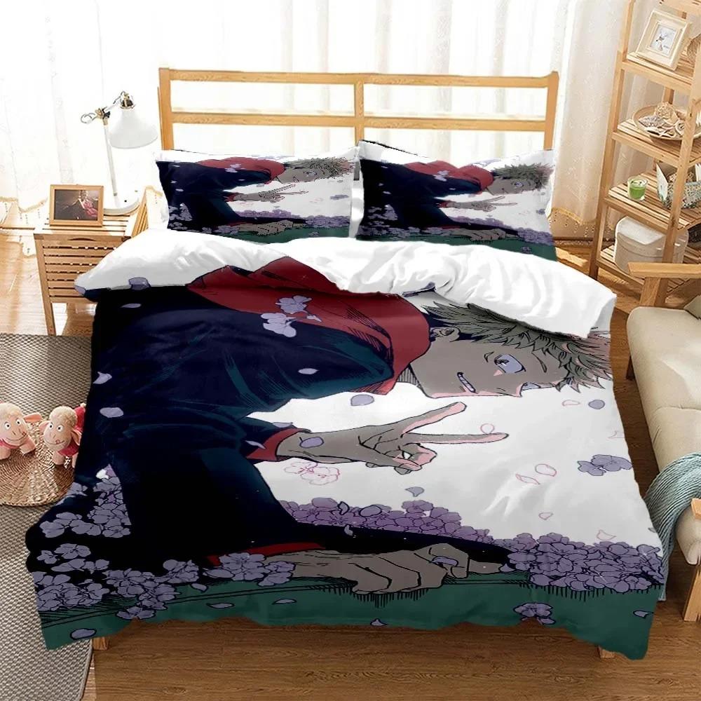 3D Anime Jujutsu Kaisen Digital Print Polyester Bedding Sets Covers Boys Duvet Cover Set For Teens Bedding Set Home Textiles