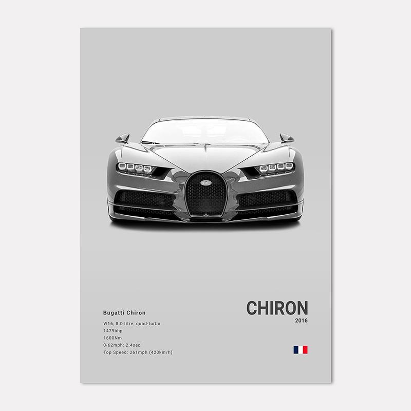 Berühmte Autos Super Sport Wandkunst Druck Poster M4 P1 DIVO STO SVJ Dekoration Wandbild Moderne Heimdekoration Geburtstagsgeschenk Ungerahmt