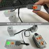 DIY Building Blocks Technical Motor Sprayer Electric Exhaust Modified Motor For High-Tech Train Car Parts Compatible with Legoed