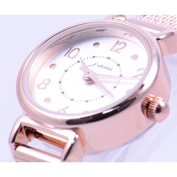 J-AXIS Women's BL1132-PG (Fashion Watch Sun Flame) Round Watch Gold *Pink Gold Alloy Analog