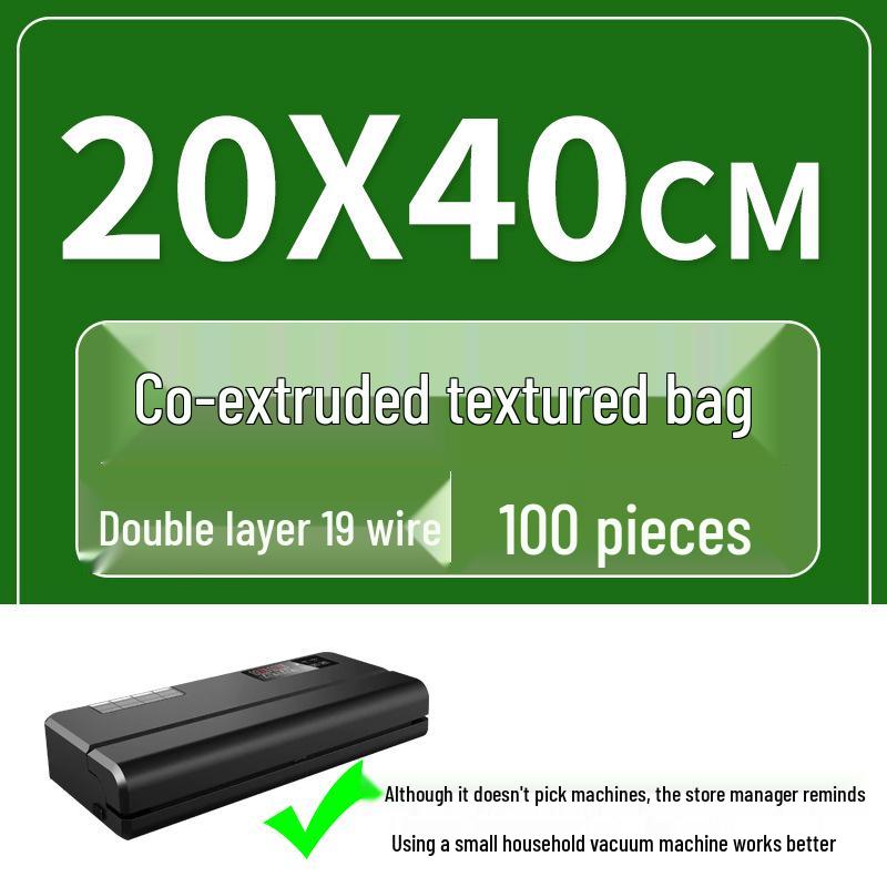 Seven-Layer Textured Vacuum Seal Bag - Nylon Fresh-Keeping Compression Bag for Food Storage