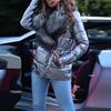 Women Winter Coats Parka Coat Faux Fur Winter Zipper Jackets Long Sleeve Down Parka Winter Jackets for Female