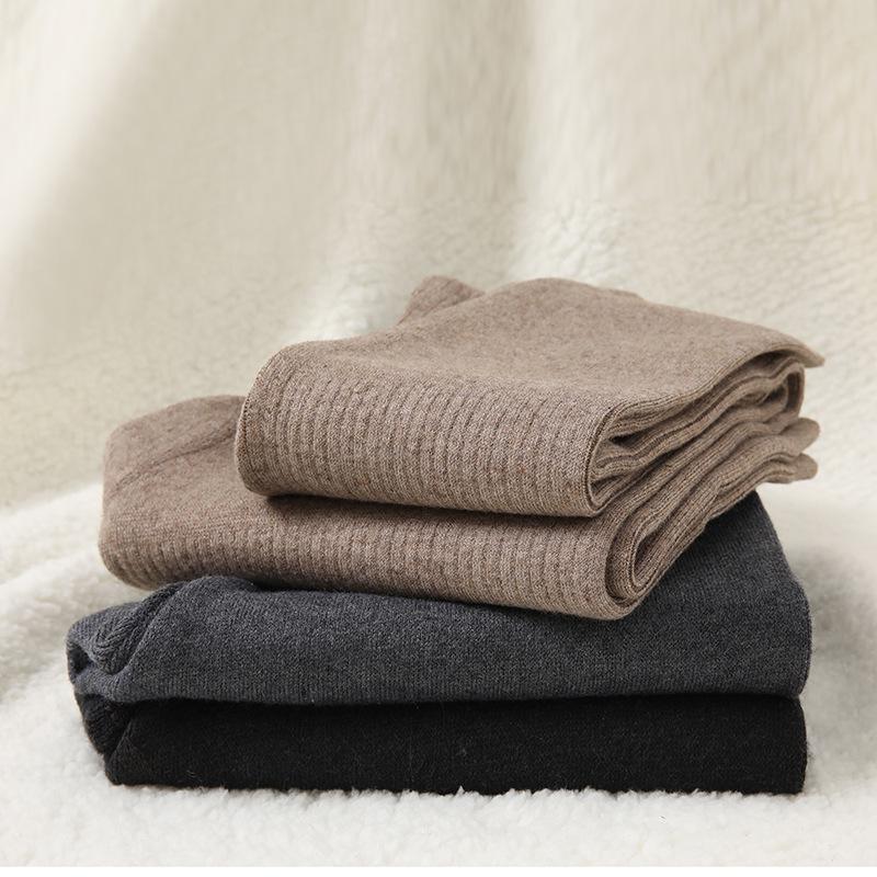 Unisex Wollhose mit mittlerer Bundhöhe: Dick, Schlankmachend, Kältebeständig für Herbst und Winter