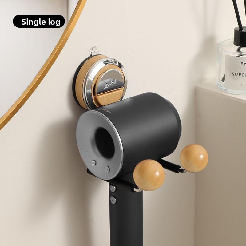 Hair Dryer Rack, Bathroom Non-drilling Wall-mounted Air Duct Rack, Wall Suction Cup Hair Dryer Stand, Bathroom Storage
