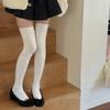 Spring and Autumn Atmosphere Knee-high Socks That Don't Fall Off, Sweet and Slimming Long Socks with Linen Patterns for Women