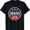 Obama 2028 Campaign Circle Retro Political Election Support T-Shirt