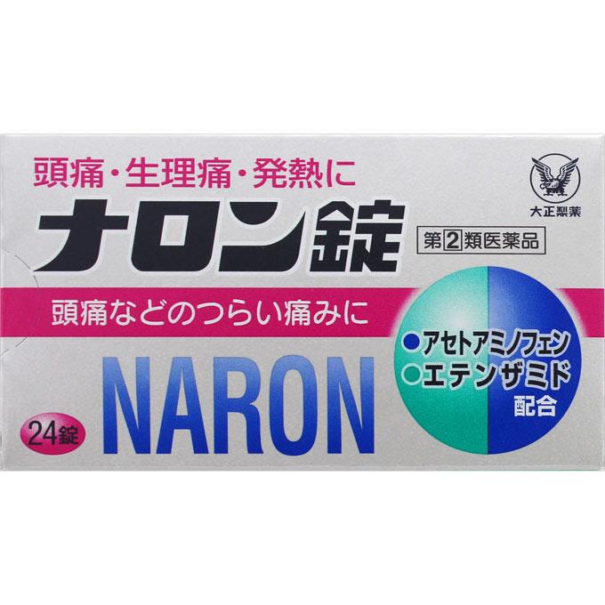 Taisho Naron Tablets 24 tablets Acetaminophen Main Indications: -Pain relief for headaches, toothaches, post-extraction pain, menstrual cramps, neural