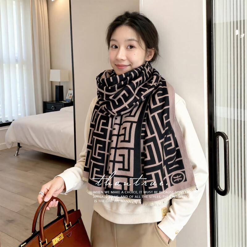 

Women s Autumn Winter Thick Warm Scarf Shawl One Size (180*63cm)