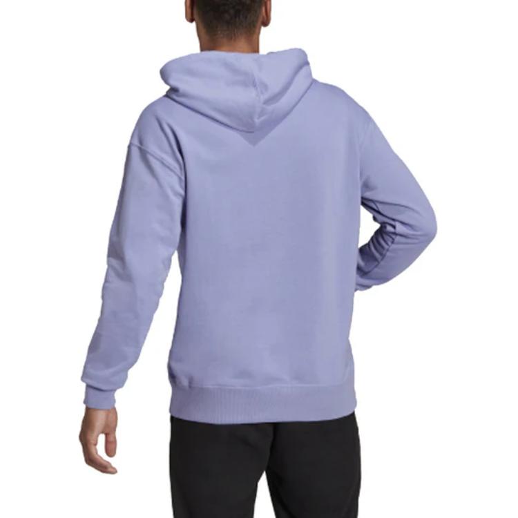 Adidas Sport Hoodie Pullover Men Tops Light-Blue Purple HE4360