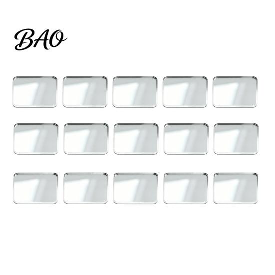 Fridge Magnet Making Set 5/15/50 Sets DIY Acrylic Kit, Square Rectangle Round Refrigerator Magnetic Crafts with Adhesive Backing Decor Crafts,