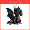 Colorful Magic Black Dragon Acrylic Pendant Cartoon Style Car Interior Decoration