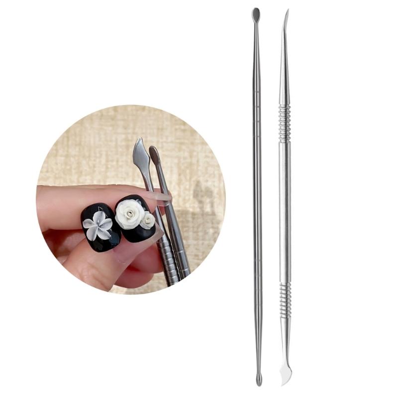 Nail Art Sculpture Pen Nail Art Pen Double Head Nail Art Tools Nail Carving Drawing Shaping Pen for Nail Salon Home