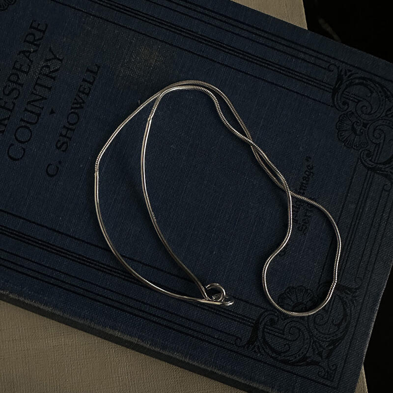 [925silver] Wire Hook Necklace