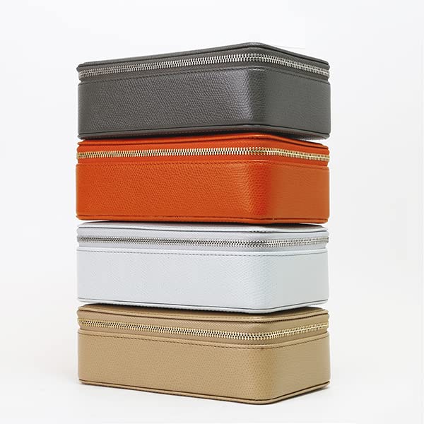 Color Chart Leather Eyeglass Case (Holds 2 Pairs) (83 Horizon Blue)