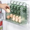 Automatic Flip Egg Tray 30 Grid 3 Layer Egg Storage Container for Home Kitchen Fridge Countertop Egg Keeper