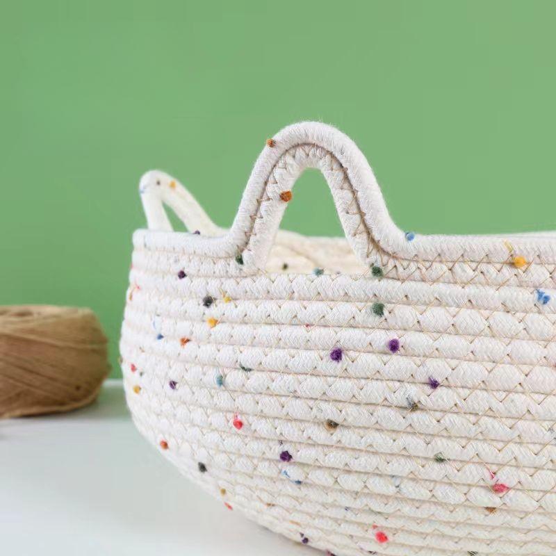 40CM Cat Bed Cotton Rope Weaving Pet Nest Cat Claw Grinding Board Comfortable Puppy House Large Dog Bed Pet Supplies