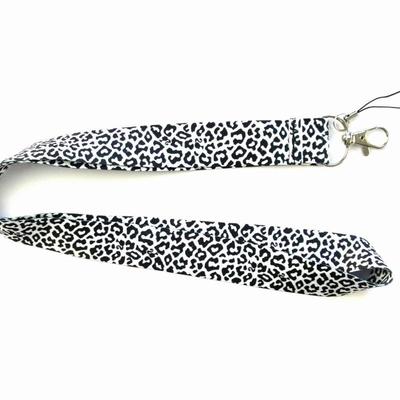 Leopard Printed Key Lanyard  ID Badge Holders Animal Phone Neck Straps with Keyring Phone Accessories