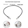 TNC Male To BNC Male Adapter Cable: 50 Ohm Microphone Antenna Extension