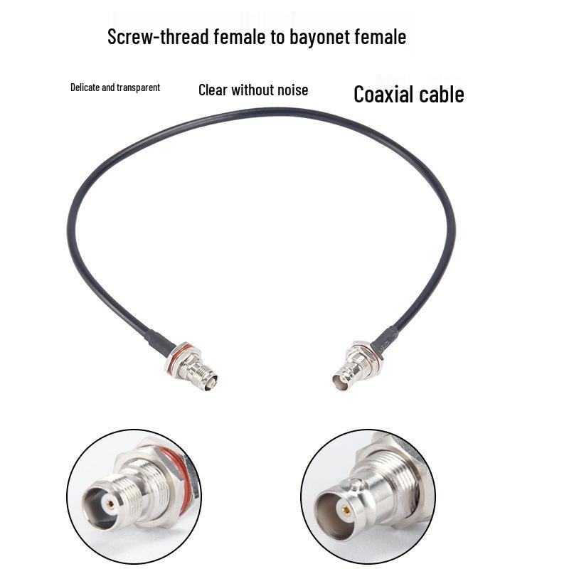 TNC Male To BNC Male Adapter Cable: 50 Ohm Microphone Antenna Extension