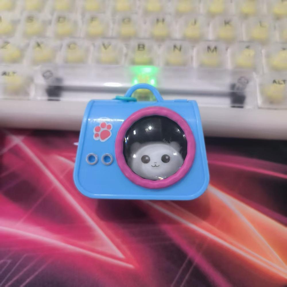 Knock Cute Bear Schoolbag Night Light Keychain Bag Pendant Internet Celebrity Atmosphere Light Keychain Car Keychain