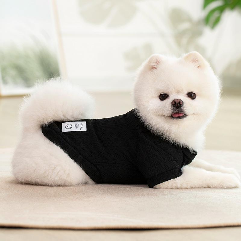 Striped Autumn/Winter Shirt for Pets: Fits Small/Large Dogs & Cats (French Bulldog, Teddy, Bichon)