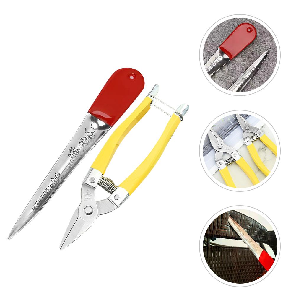 Rattan Weaving Tools for Wicker Pick Metal Prying Chair Ribbon Repair Kit Repairing