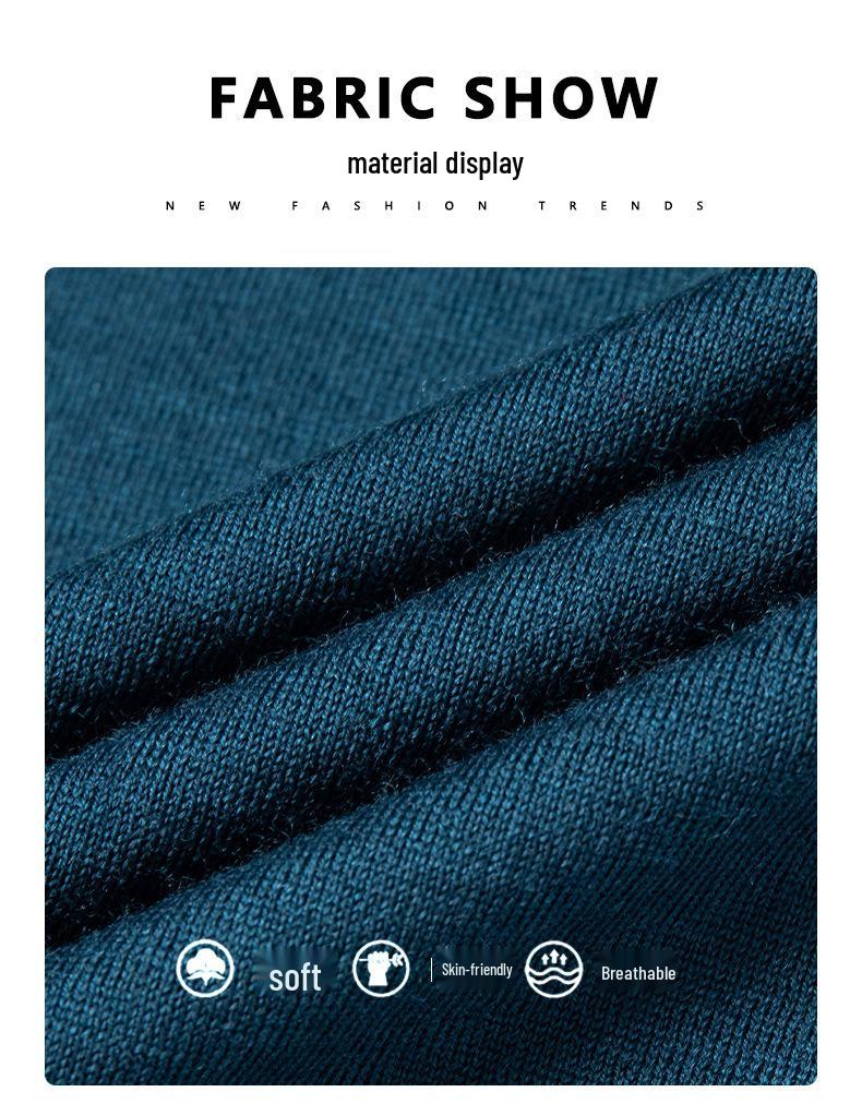 Men's 100% Pure Wool Half-High Neck Sweater, Machine Washable, Thick Base Layer - 2025 Autumn/Winter New Style