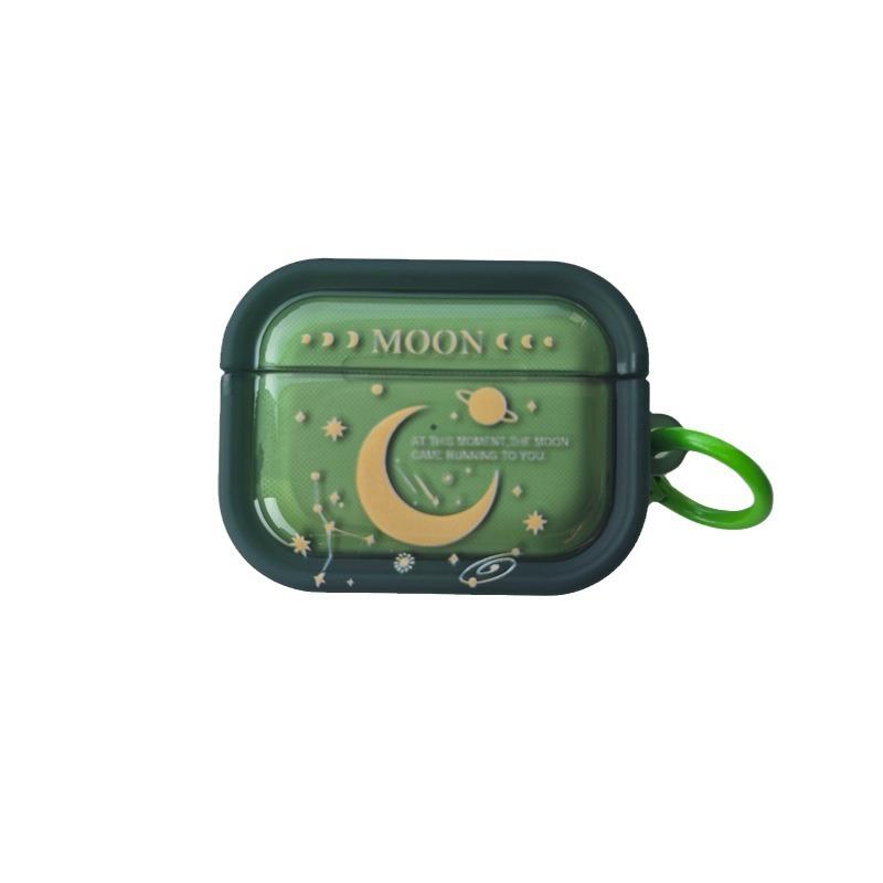 Moon planet for airpods4 apple bluetooth wireless headset cover 1/2/3 generation pro2 small fresh and simple