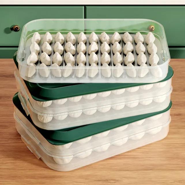 WTEMPO Organizzatore per gnocchi impilabile per conservazione del freddo PP Comodo utilizzo Organizzatore per frigorifero Forniture da cucina