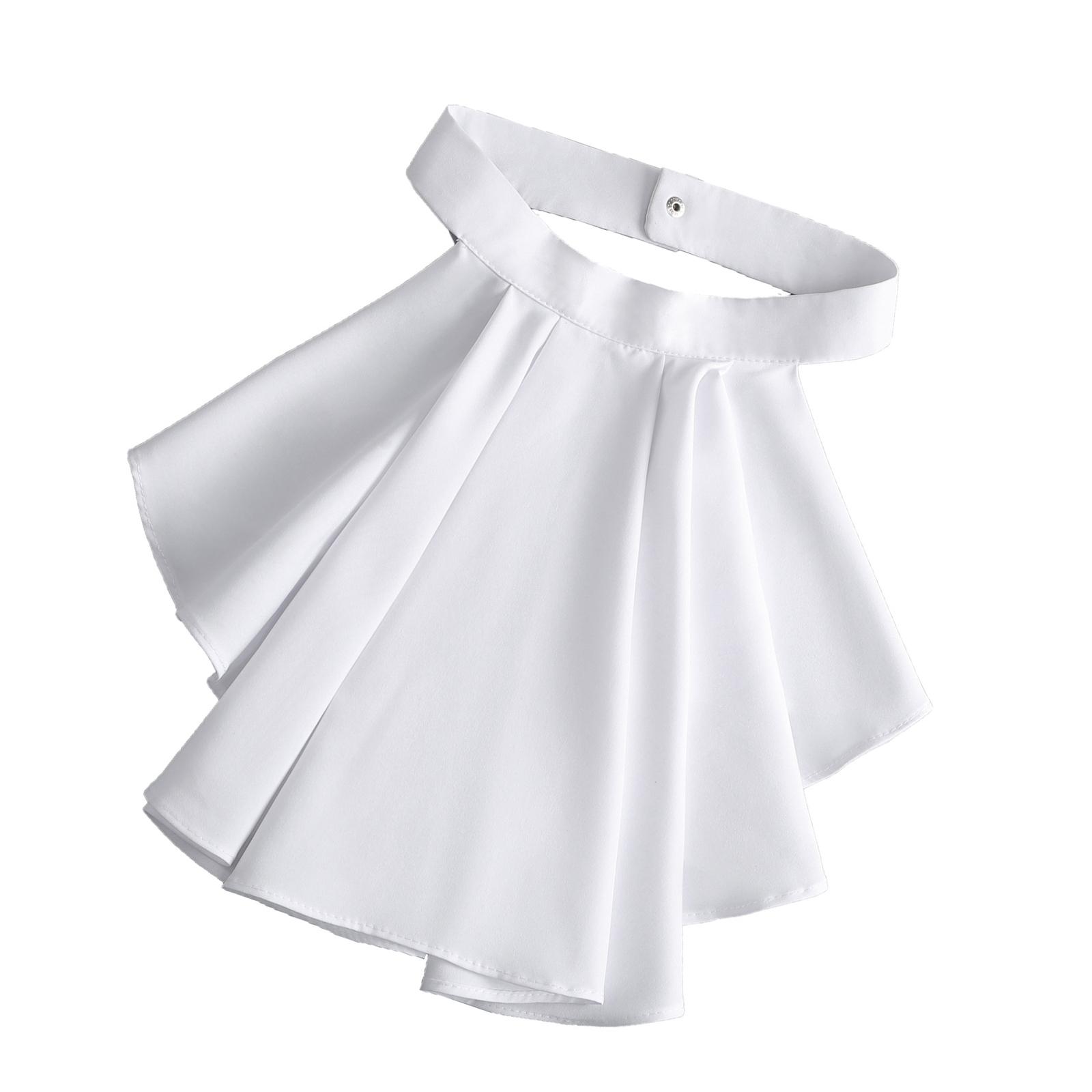 

Элегантный викторианский костюмный воротник с оборками и кружевным воротником-жабо для вечеринок на Хэллоуин, воротник для костюмированного вампира 3