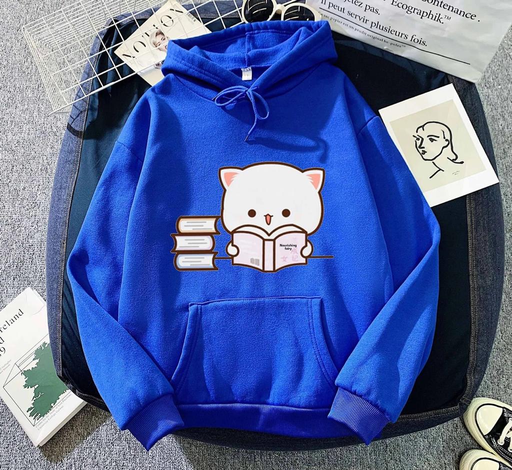 New Hot Sale Of The Season Loose Hoodie Couple Tops Men Women Autumn Winter Thickened Warm Printed Full Sleeve Long Hoodie Sweat