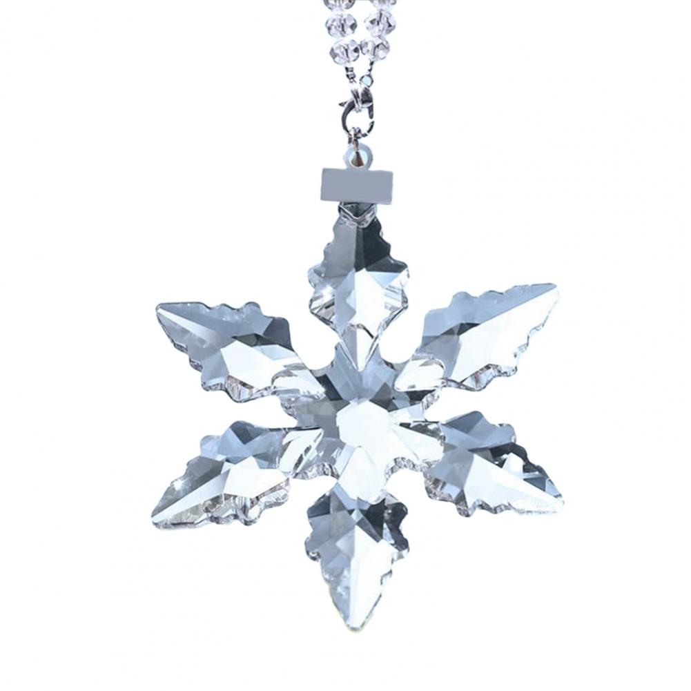 

Рождественские украшения-снежинки Элегантные украшения-снежинки для декора «Зимней страны чудес» Блестящие граненые украшения для елки Праздничные прозрачный