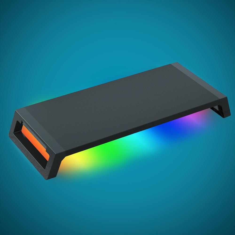 Multi-functional All-in-one Computer Monitor, Laptop Height-increasing Stand, RGB Mouse Pad for Complete Desk Setup
