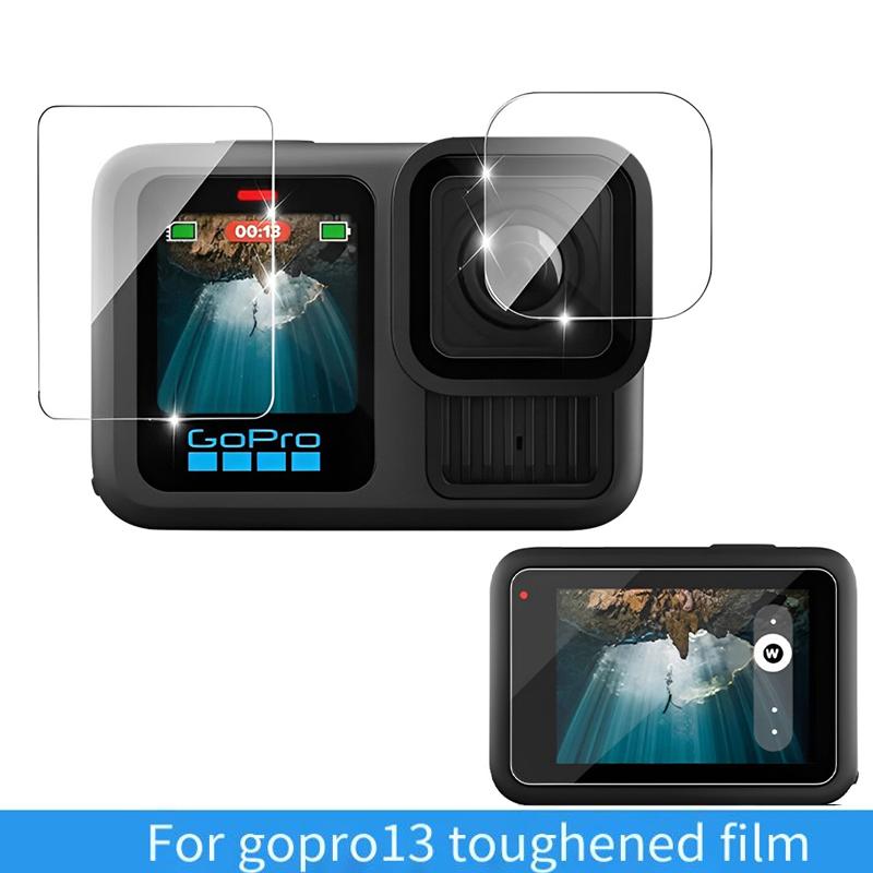 

Подходит для Gopro13 Закаленная пленка Аксессуары для спортивной камеры HD Закаленная пленка Hero13 Защитный объектив Дисплей