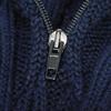 Used 11221 Oversized Mix Half-Zip Sweater 534489 T1502 8065 7840 XS Cable High Neck Rib Logo Navy Men's from Japan