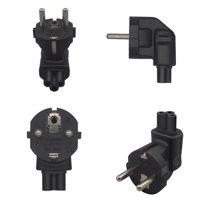 EU zu IEC320 C5 Netzteil, EU-Stecker auf IEC320 C5 Buchse AC-Stecker, EU(4,8 mm) 2-Pin auf PDU/USV-Umwandlungsstecker, 10A 250V