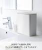 Yamazaki Jitsugyo Magnet & Sink Door Trash Can White Approx. W17XD9.5XH17cm Plate Magnet with Lid Trash Can 4701