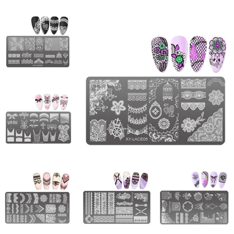 Nails Stencil Stamp Flowers Nails Stamping Templates French Nails Stamping Plates Nails Art Stencils for Nails Salon