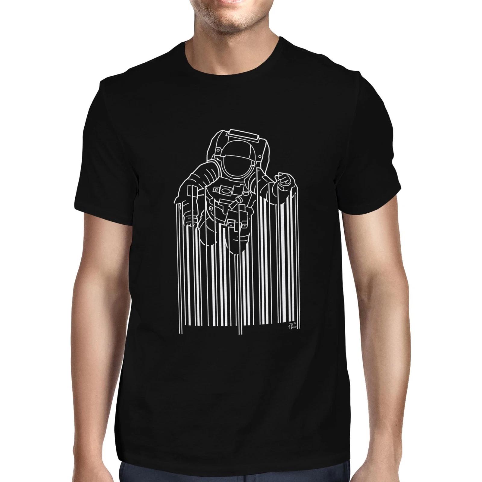 1Tee Mens Astronaut Barcode T-Shirt XXXXL