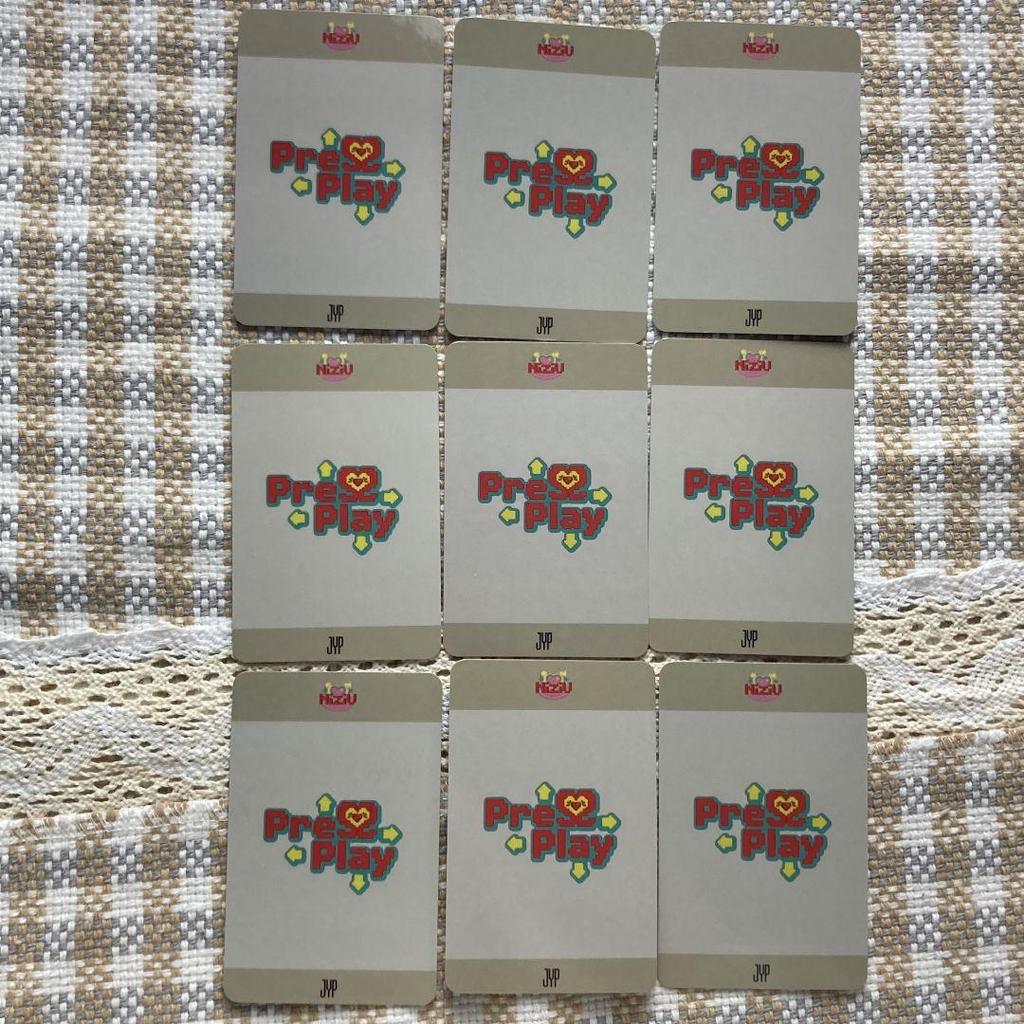 [USED] NiziU Korea 2nd Week PressPlay Limited 9 Sanok Trading Cards