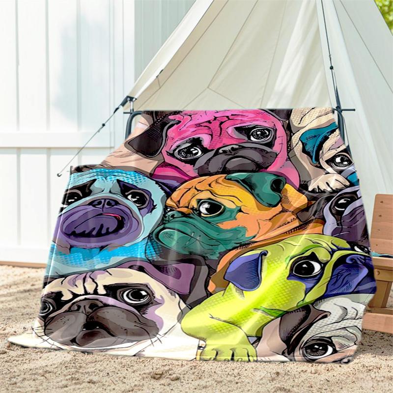 1pc animal blanket, all season lightweight home office outdoor nap multifunctional blanket