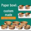 Disposable Round Kraft Paper Bowl