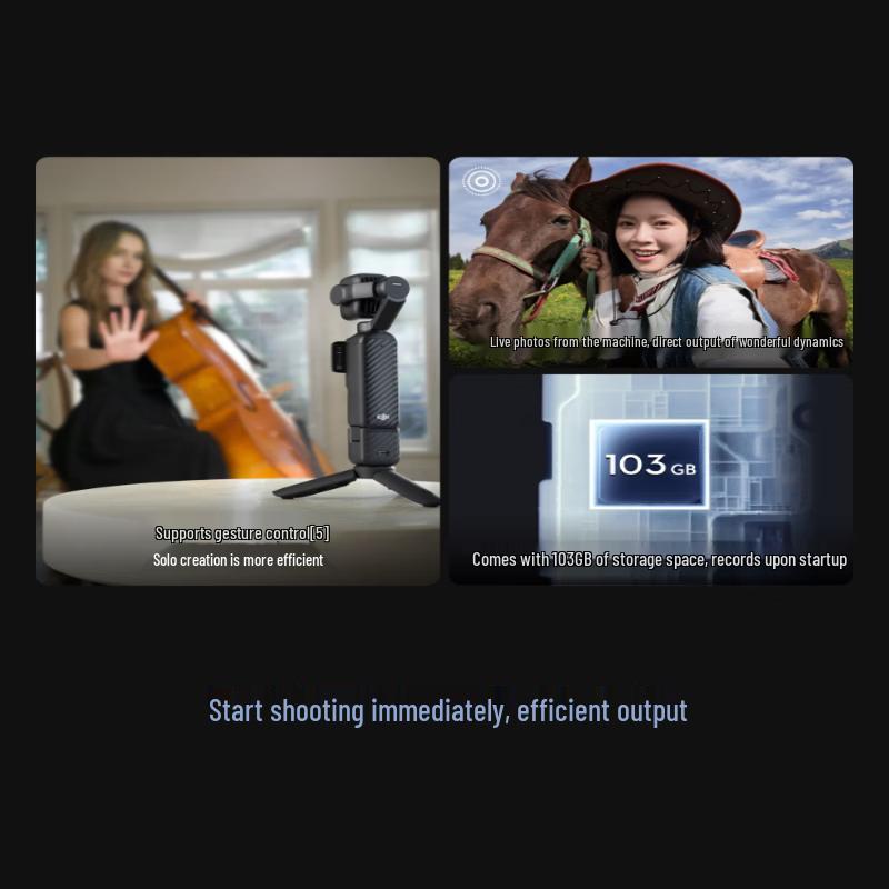 DJI Osmo Pocket 4P Dual-Main Camera Gimbal (CN version)